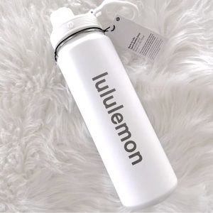 Lululemon  NEW water bottle Back  to Life Sport 24oz white